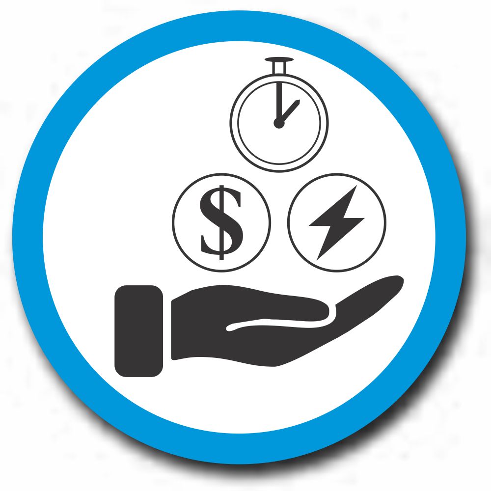 Save Time, Money & Energy icon